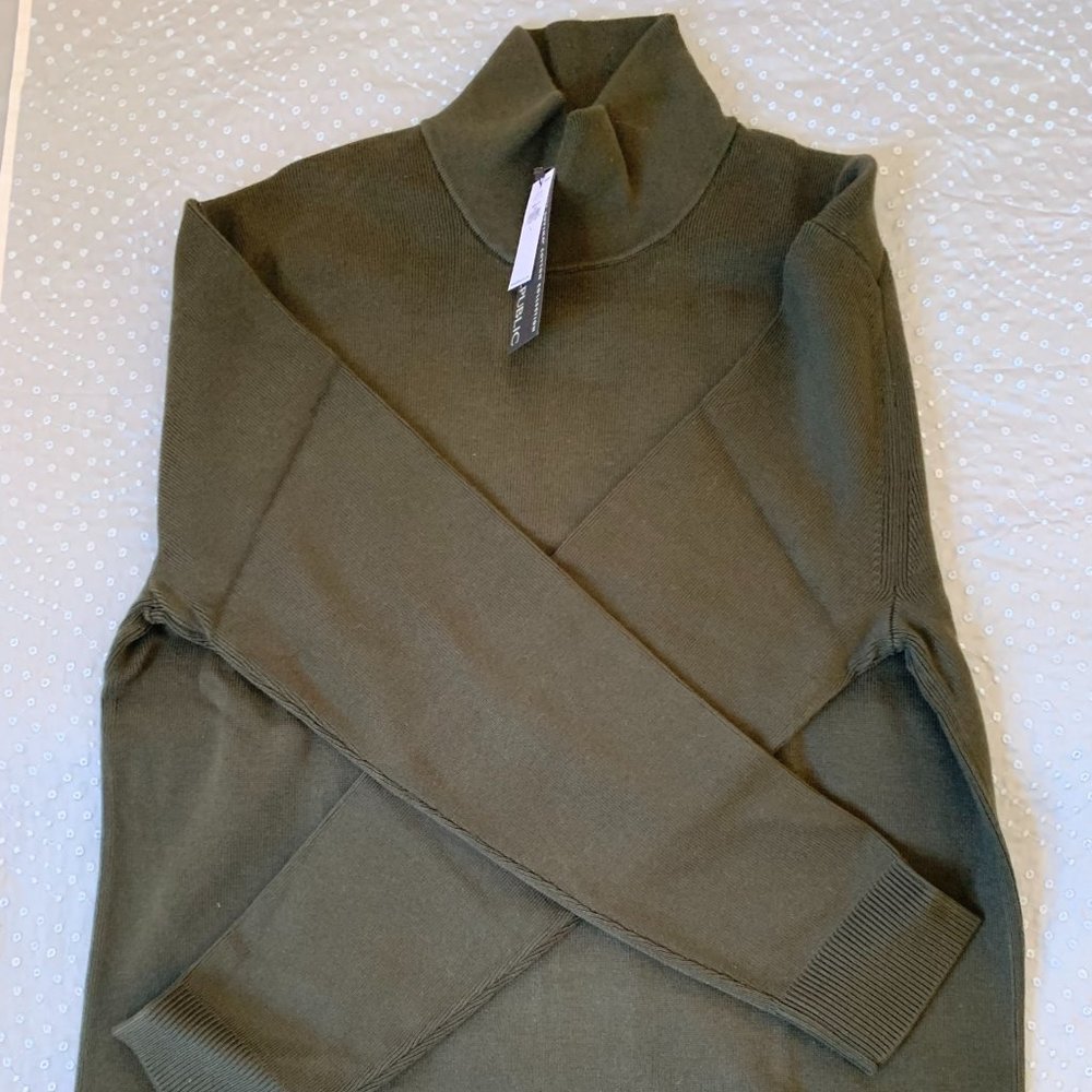 Banana Republic 100% Supima Cotton Mock-Neck Sweater